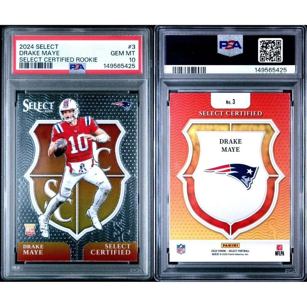 2024 Panini Select Drake Maye Certified Rookie #3 PSA 10 RC